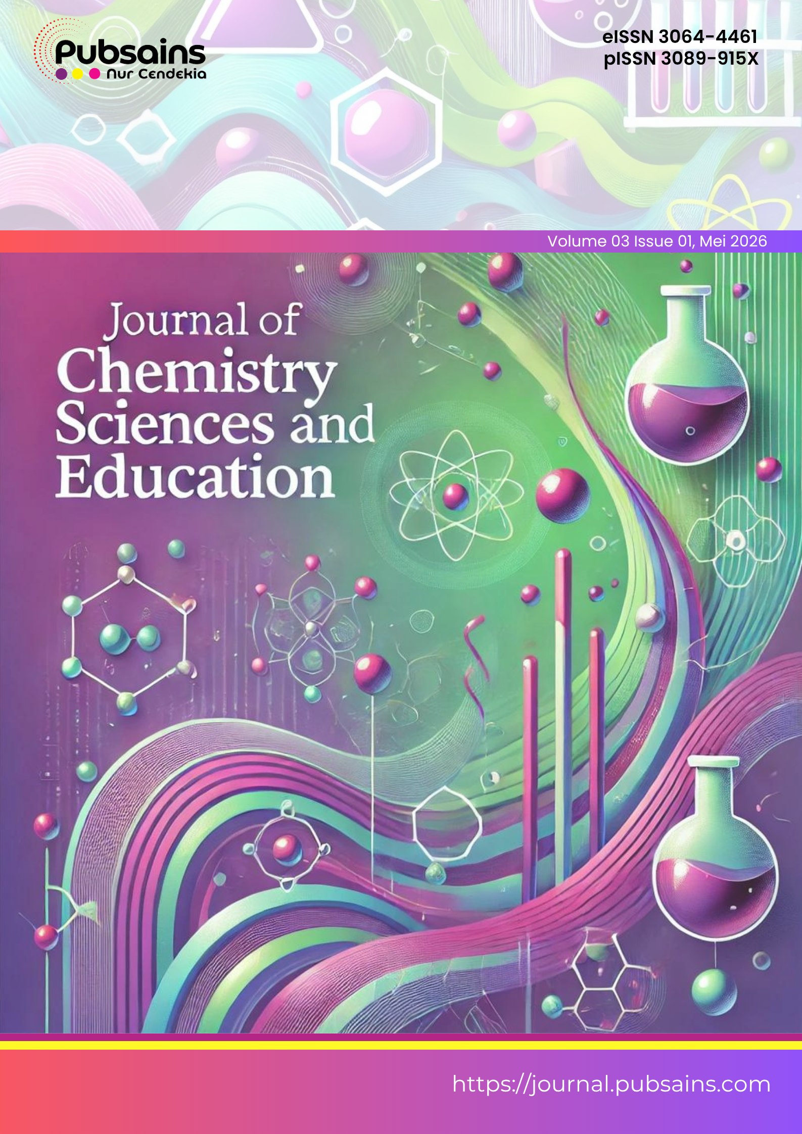 					View Vol. 3 No. 01 (2026): Journal of Chemistry Sciences and Education (JCSE)
				
