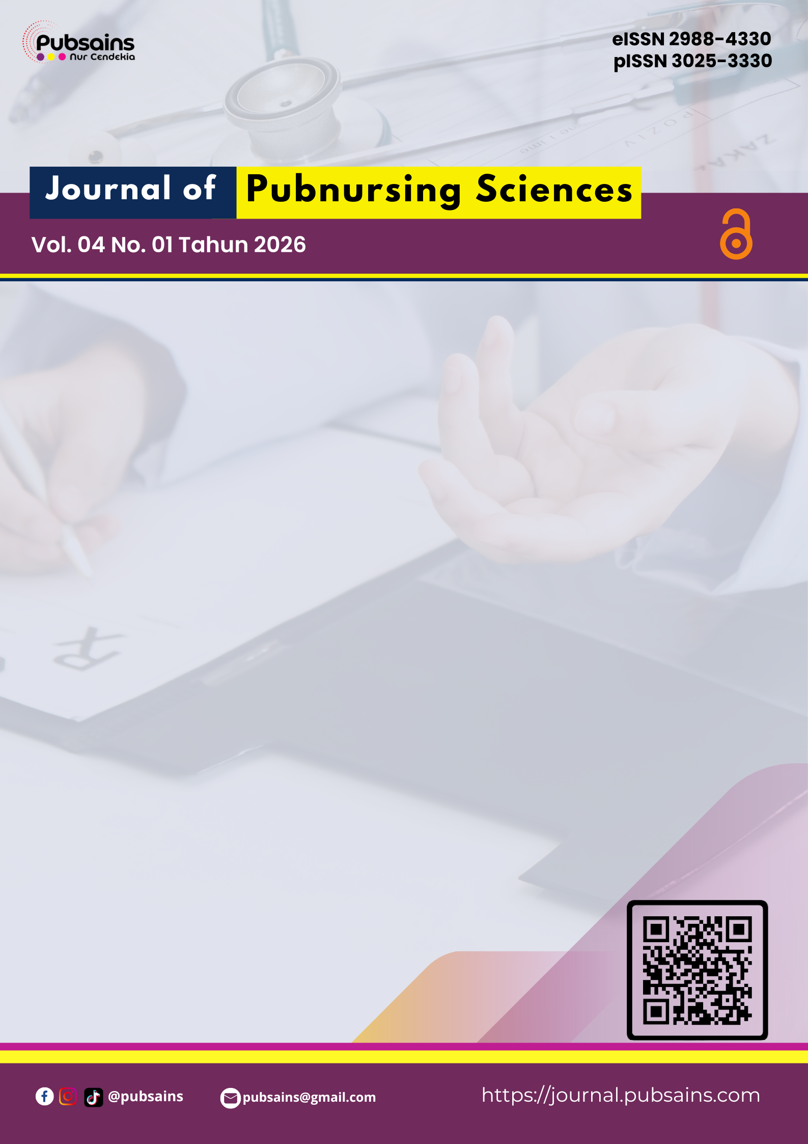 					View Vol. 4 No. 01 (2026): Journal of Pubnursing Sciences (JPS)
				
