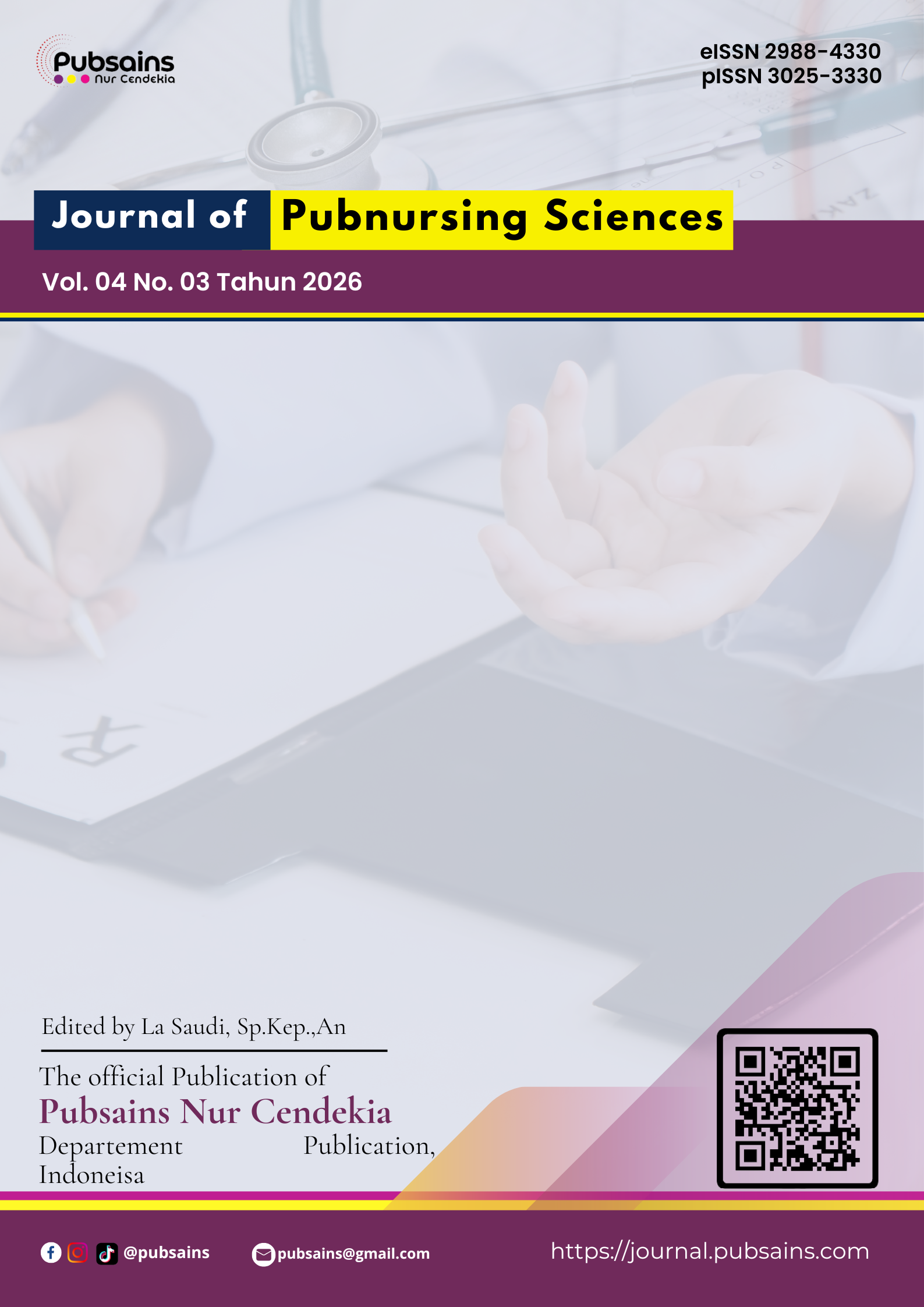					View Vol. 4 No. 03 (2026): Journal of Pubnursing Sciences (JPS)
				