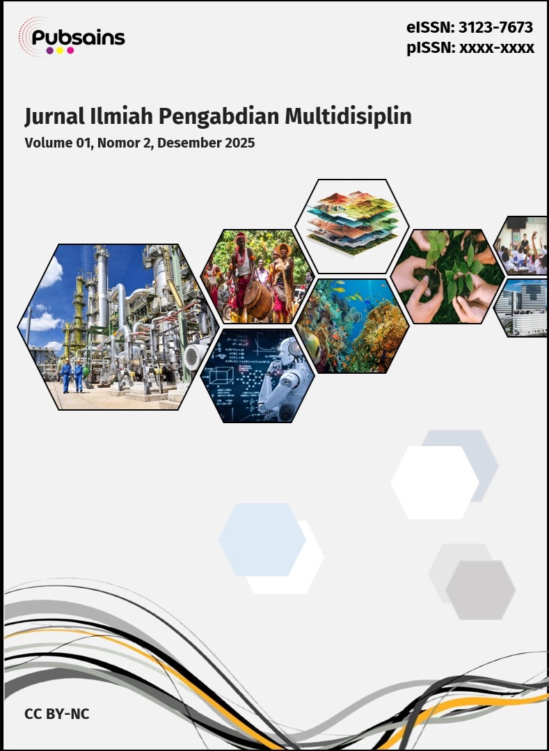 					Lihat Vol 1 No 2 (2025): Jurnal Ilmiah Pengabdian Multidisiplin
				